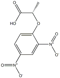 [S,(+)]-2-(2,4-Dinitrophenoxy)propionic acid Structure