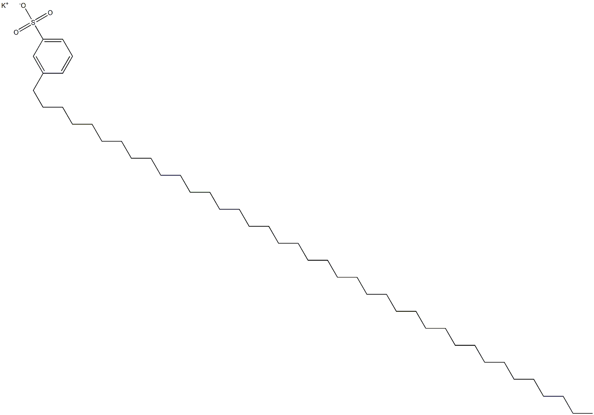 3-(Nonatriacontan-1-yl)benzenesulfonic acid potassium salt Structure