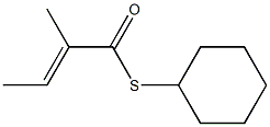  (E)-2-Methyl-2-butenethioic acid S-cyclohexyl ester