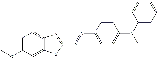  6-Methoxy-2-[p-(N-methylanilino)phenylazo]benzothiazole