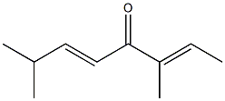 (2E,5E)-3,7-Dimethyl-2,5-octadien-4-one Struktur