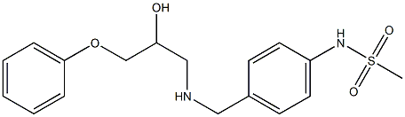 1-[4-(Methylsulfonylamino)benzylamino]-3-phenoxy-2-propanol Structure