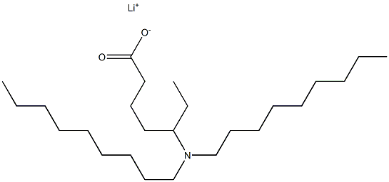 5-(Dinonylamino)heptanoic acid lithium salt,,结构式