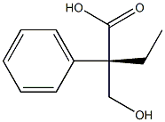 [S,(-)]-2-Hydroxymethyl-2-phenylbutyric acid 结构式