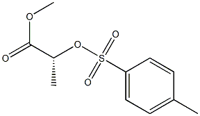 (R)-2-[[(4-メチルフェニル)スルホニル]オキシ]プロパン酸メチル 化学構造式