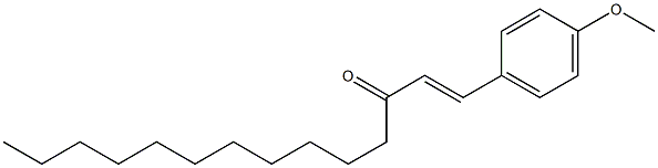 (E)-1-(4-Methoxyphenyl)-1-tetradecen-3-one,,结构式