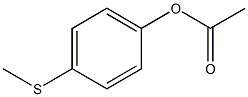 Acetic acid 4-methylthiophenyl ester Structure