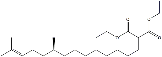 (-)-2-[(S)-9,13-Dimethyl-12-tetradecenyl]malonic acid diethyl ester