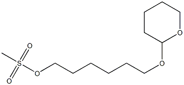 Methanesulfonic acid 6-[(tetrahydro-2H-pyran)-2-yloxy]hexyl ester 结构式