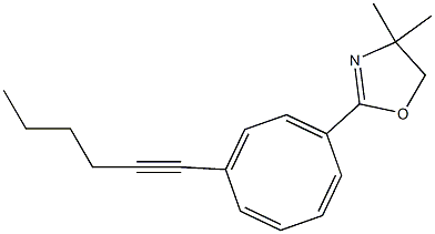 1-(1-Hexynyl)-4-(4,4-dimethyl-2-oxazolin-2-yl)cycloocta-1,3,5,7-tetrene 结构式