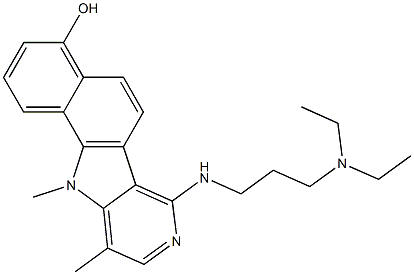 7-(3-Diethylaminopropylamino)-4-hydroxy-10,11-dimethyl-11H-benzo[g]pyrido[4,3-b]indole|