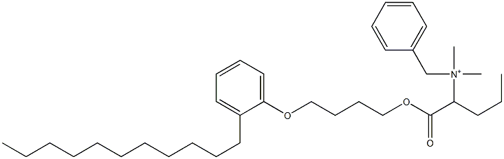 N,N-Dimethyl-N-benzyl-N-[1-[[4-(2-undecylphenyloxy)butyl]oxycarbonyl]butyl]aminium