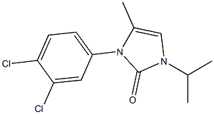 3-(3,4-ジクロロフェニル)-2,3-ジヒドロ-1-イソプロピル-4-メチル-1H-イミダゾール-2-オン 化学構造式