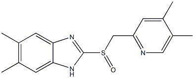 5,6-Dimethyl-2-[[(4,5-dimethyl-2-pyridyl)methyl]sulfinyl]-1H-benzimidazole|