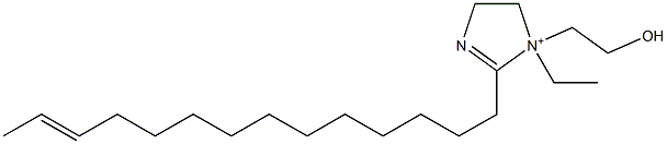 1-Ethyl-1-(2-hydroxyethyl)-2-(12-tetradecenyl)-2-imidazoline-1-ium Structure
