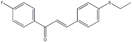 4-((エチルチオ))-4'-フルオロカルコン 化学構造式