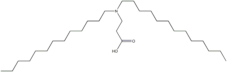 3-(Ditridecylamino)propanoic acid Struktur