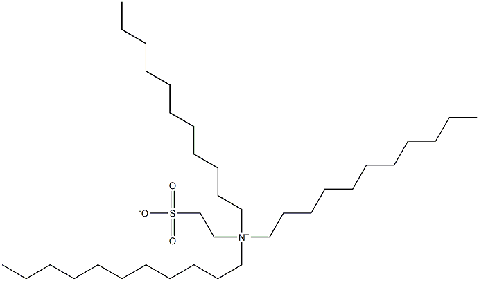 N,N-Diundecyl-N-(2-sulfonatoethyl)-1-undecanaminium,,结构式