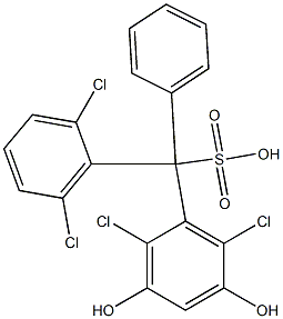  (2,6-Dichlorophenyl)(2,6-dichloro-3,5-dihydroxyphenyl)phenylmethanesulfonic acid