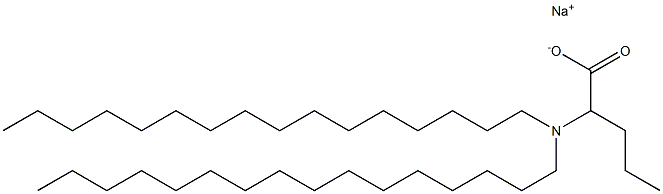 2-(Dihexadecylamino)valeric acid sodium salt Structure