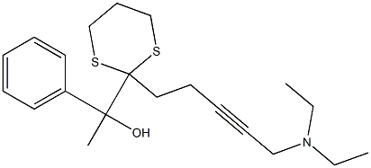  1-Phenyl-1-[2-(5-diethylamino-3-pentynyl)-1,3-dithian-2-yl]ethanol