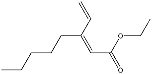 3-Vinyl-2-octenoic acid ethyl ester