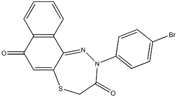  7,8-Dihydro-10-[4-bromophenyl]-7-thia-10,11-diaza-10H-cyclohepta[a]naphthalene-5,9-dione