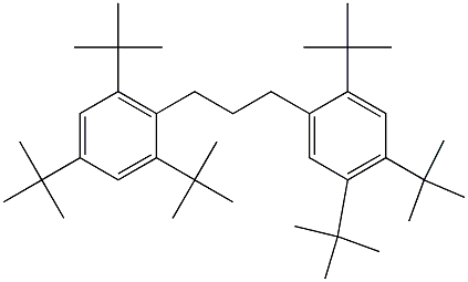 1-(2,4,5-Tri-tert-butylphenyl)-3-(2,4,6-tri-tert-butylphenyl)propane,,结构式