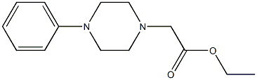 4-Phenylpiperazine-1-acetic acid ethyl ester Structure