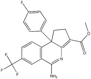 5-Amino-1,9b-dihydro-7-trifluoromethyl-9b-(4-fluorophenyl)-2H-cyclopent[c]isoquinoline-3-carboxylic acid methyl ester