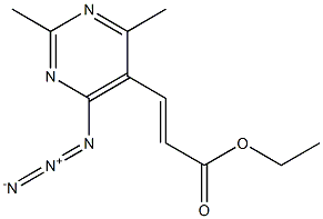 2,4-Dimethyl-6-azidopyrimidine-5-acrylic acid ethyl ester