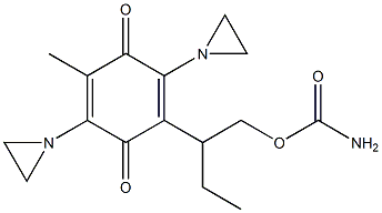  2,5-Bis(1-aziridinyl)-3-methyl-6-[1-[(carbamoyloxy)methyl]propyl]-1,4-benzoquinone