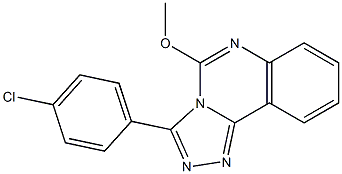 3-(4-Chlorophenyl)-5-methoxy-1,2,4-triazolo[4,3-c]quinazoline Structure