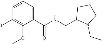 N-[(1-Ethyl-2-pyrrolidinyl)methyl]-2-methoxy-3-iodobenzamide,,结构式