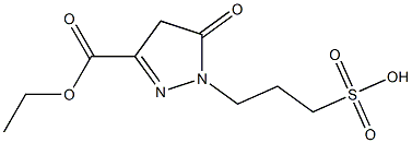 3-(3-Ethoxycarbonyl-5-oxo-2-pyrazolin-1-yl)-1-propanesulfonic acid,,结构式