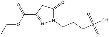 3-(3-Ethoxycarbonyl-5-oxo-2-pyrazolin-1-yl)-1-propanesulfonic acid Structure