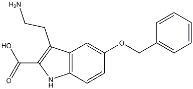 3-(2-Aminoethyl)-5-(benzyloxy)-1H-indole-2-carboxylic acid,,结构式