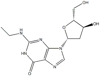 N2-Ethyldeoxyguanosine Struktur