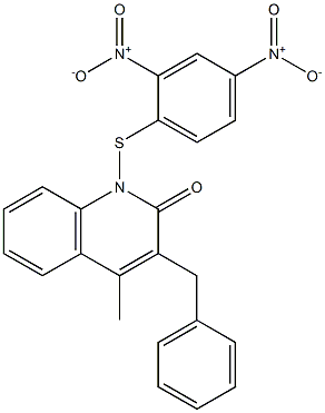 1-(2,4-Dinitrophenylthio)-3-benzyl-4-methyl-2(1H)-quinolone|