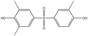 4,4'-Dihydroxy-3,3',5-trimethyl[sulfonylbisbenzene] Structure