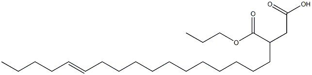 3-(12-Heptadecenyl)succinic acid 1-hydrogen 4-propyl ester 结构式