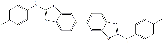 2,2'-Bis(4-methylphenylamino)-6,6'-bibenzoxazole,,结构式
