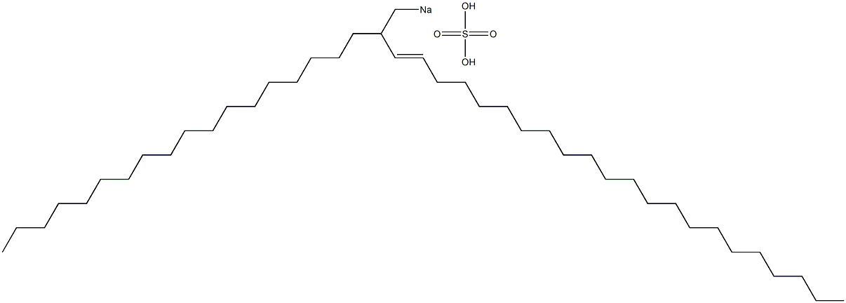 Sulfuric acid 2-octadecyl-3-tetracosenyl=sodium ester salt,,结构式