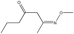 2-(Methoxyimino)-4-heptanone 结构式