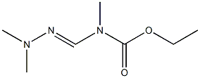 Methyl[(dimethylamino)iminomethyl]carbamic acid ethyl ester Structure