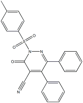 2,3-Dihydro-2-(4-methylphenylsulfonyl)-3-oxo-5,6-diphenylpyridazine-4-carbonitrile|