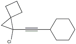 1-(Cyclohexylethynyl)-1-chlorospiro[2.3]hexane Struktur