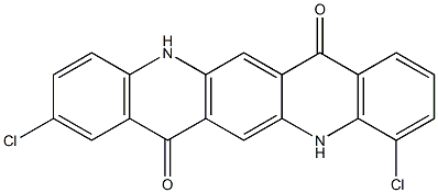 4,9-Dichloro-5,12-dihydroquino[2,3-b]acridine-7,14-dione Struktur