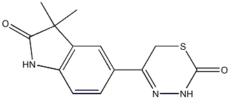 3,3-Dimethyl-5-[(3,6-dihydro-2-oxo-2H-1,3,4-thiadiazin)-5-yl]-1H-indol-2(3H)-one