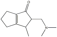 3,4,5,6-テトラヒドロ-2-[(ジメチルアミノ)メチル]-3-メチルペンタレン-1(2H)-オン 化学構造式